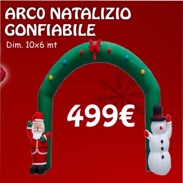 Arco natalizio gonfiabile