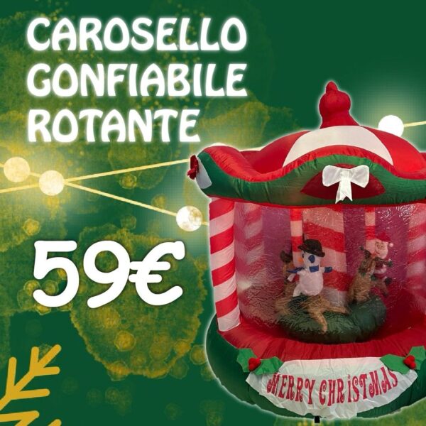 Carosello gonfiabile rotante